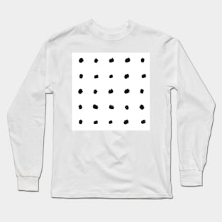 Copy of Black and White Dot Pattern Long Sleeve T-Shirt